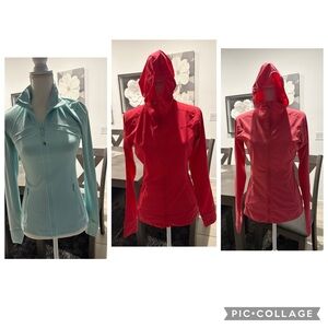 LULULEMON 3 zip JACKETS sz 6